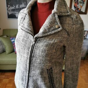 Dex US S Blazer textured black white